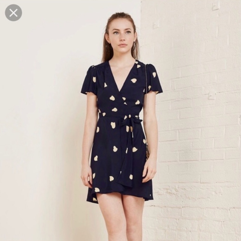 Reformation Penny Dress in Heart Print